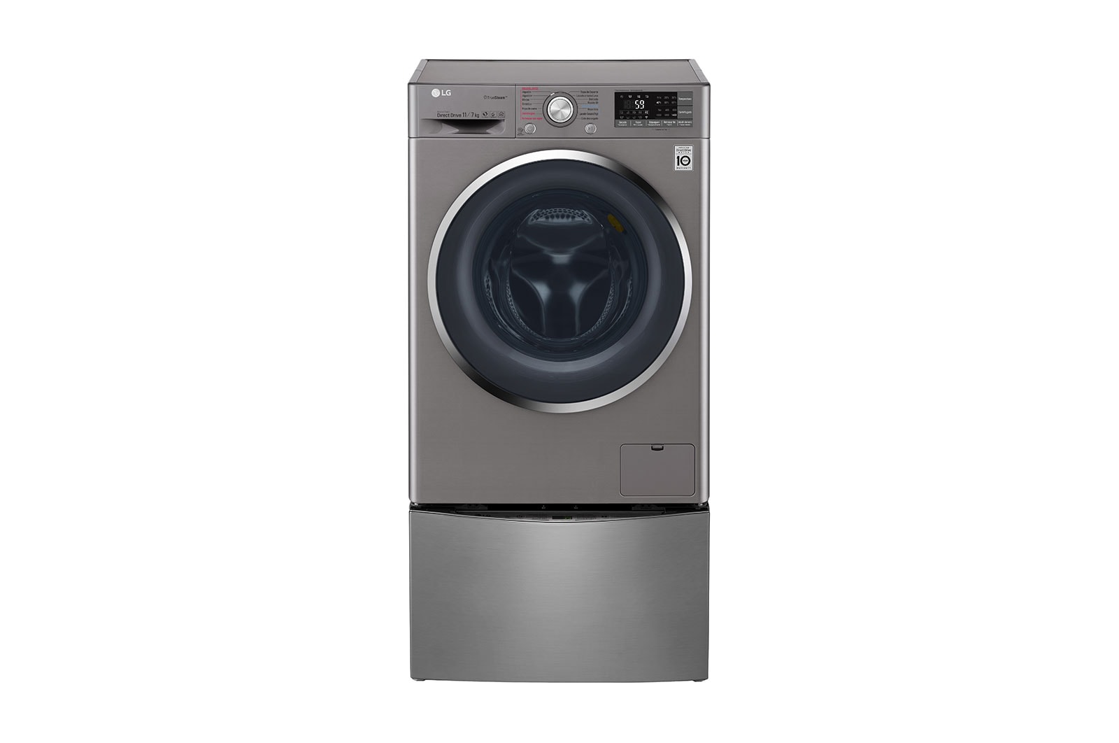 Vista frontal de Lava e Seca Smart TWINWash 11kg com TrueSteam WD11SB6D