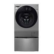 LG Lava e Seca Smart TWINWash 11kg + 2kg com TrueSteam Aço Escovado, WD11VCS6,WD2100VM