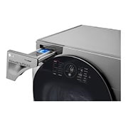 LG Lava e Seca Smart TWINWash 11kg + 2kg com TrueSteam Aço Escovado, WD11VCS6,WD2100VM