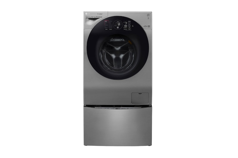 LG Lava e Seca Smart TWINWash 11kg + 2kg com TrueSteam Aço Escovado, WD11VCS6,WD2100VM