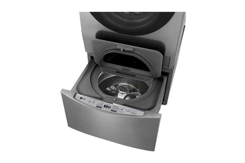 LG Lava e Seca Smart TWINWash 11kg + 2kg com TrueSteam Aço Escovado, WD11VCS6,WD2100VM