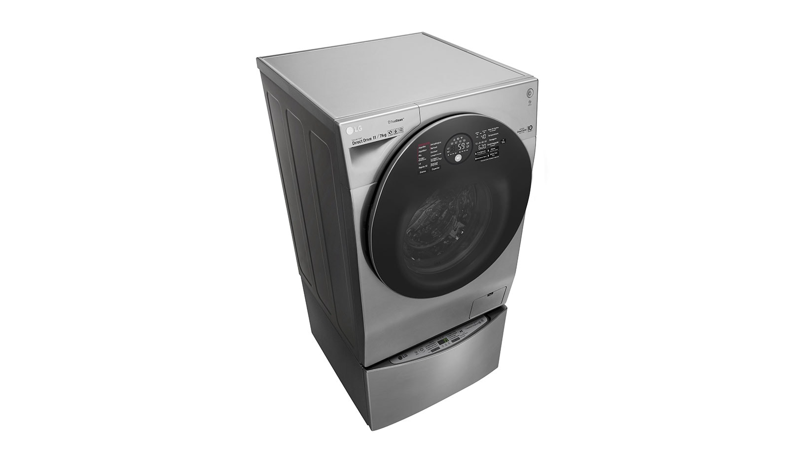 LG Lavadora de Roupas Smart TWINWash Mini 2kg 220V 3 Motion Aço Escovado , WD11VCS6A,WD2100VMA