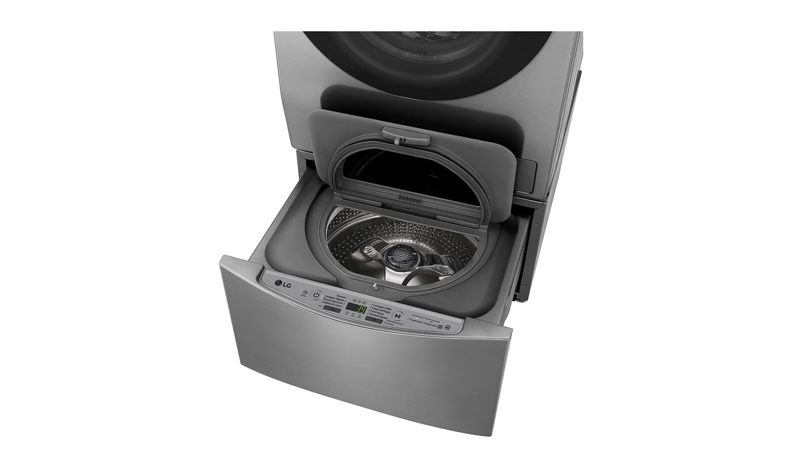 LG Lavadora de Roupas Smart TWINWash Mini 2kg 220V 3 Motion Aço Escovado , WD11VCS6A,WD2100VMA