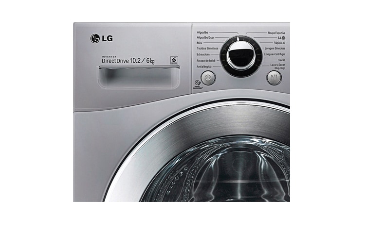 LG Lava e Seca Prata LG. Mais tempo para você!, WD1412RT5(A)