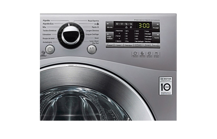LG Lava e Seca Prata LG. Mais tempo para você!, WD1412RT5(A)