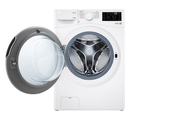 LG Lava e Seca Smart LG 14kg Branco com Inteligência Artificial AIDD™ - WD14WGSP6 - 220V, WD14WGSP6A
