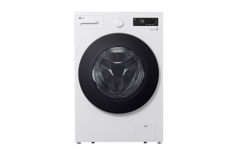 Vista frontal de Lava e Seca Smart LG 16kg  Branca com AIDD™  WD16WNTS6BA