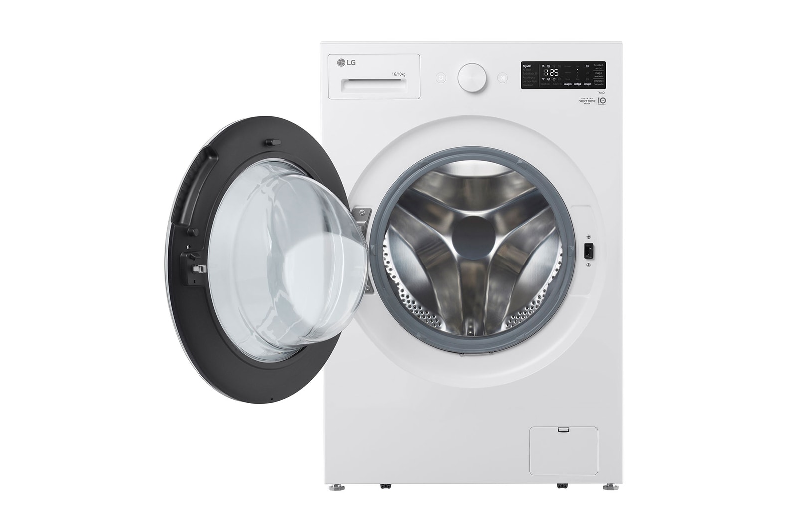 vista frontal aberta