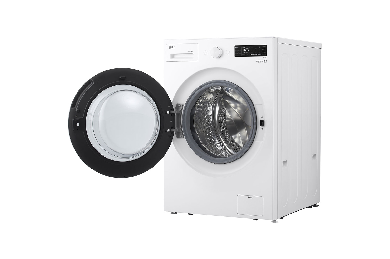 Vista lateral direita com a porta aberta