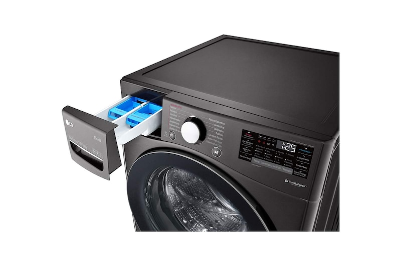 LG Lava e Seca Smart LG 17kg Aço Escovado Preto com Conectividade Wi-Fi ThinQ - WD17BV2S6BA  - 220v, WD17BV2S6BA