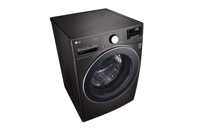 LG Lava e Seca Smart LG 17kg Aço Escovado Preto com Conectividade Wi-Fi ThinQ - WD17BV2S6BA  - 220v, WD17BV2S6BA