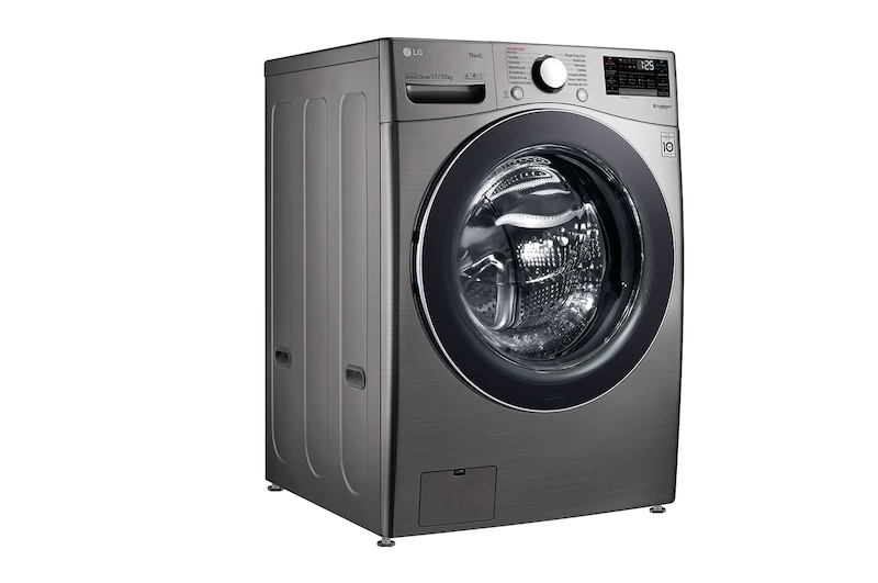 LG Lava e Seca Smart LG 17kg Aço Escovado com Conectividade Wi-Fi ThinQ - WD17SV2S6B - 127v, WD17SV2S6B