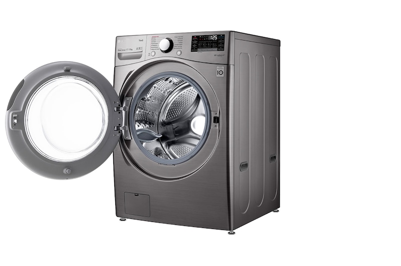 LG Lava e Seca Smart LG 17kg Aço Escovado com Conectividade Wi-Fi ThinQ - WD17SV2S6B - 127v, WD17SV2S6B