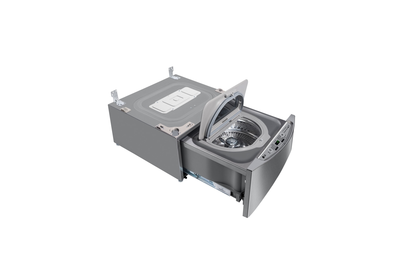 LG Lavadora de Roupas Smart TWINWash Mini 2kg 220V 3 Motion Aço Escovado , WD2100VMA