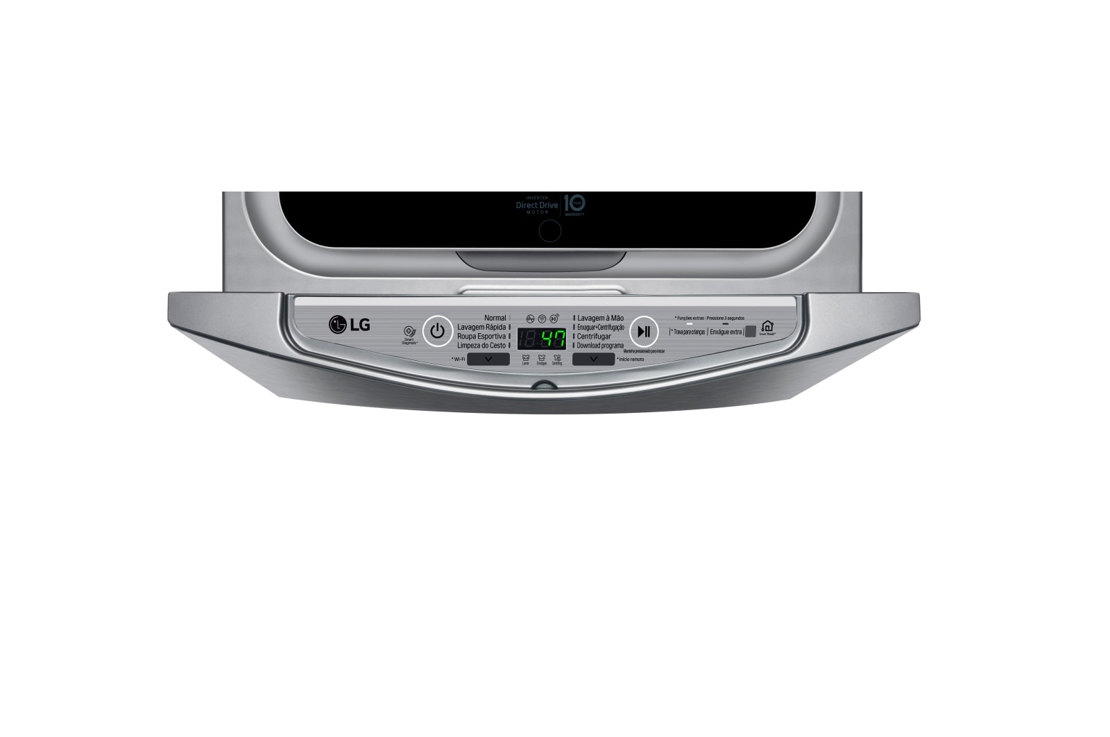 LG Lavadora de Roupas Smart TWINWash Mini 2kg 220V 3 Motion Aço Escovado , WD2100VMA