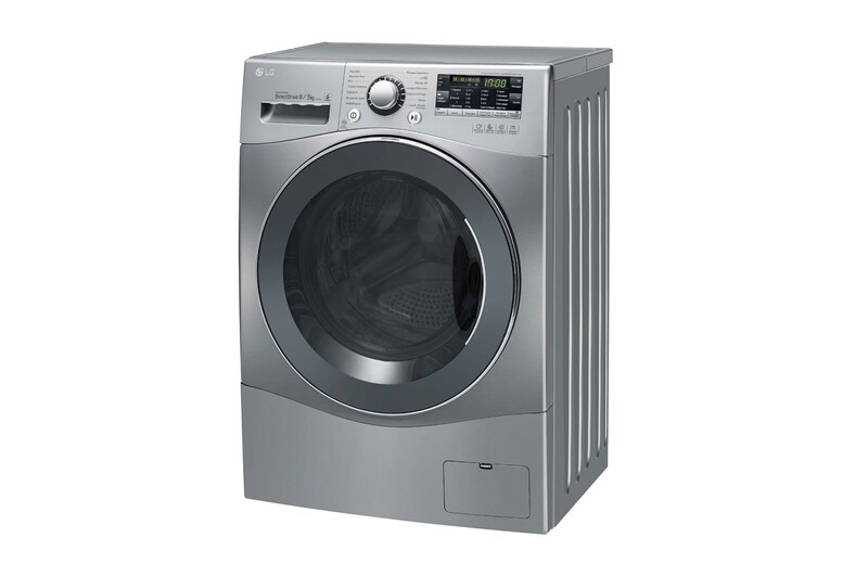 LG Lavadora Lava e Seca 9kg 220V com 6 Motion DD e Painel Touch - Aço Escovado, WD9EP6(A)