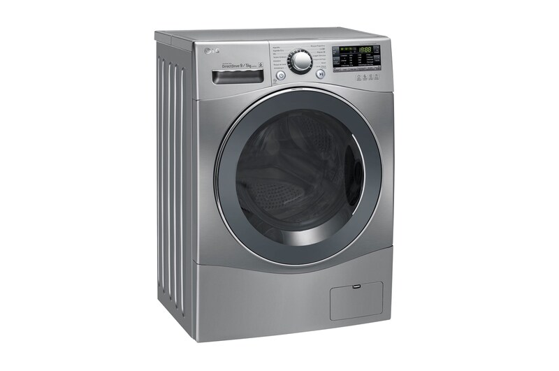 LG Lavadora Lava e Seca 9kg 220V com 6 Motion DD e Painel Touch - Aço Escovado, WD9EP6(A)