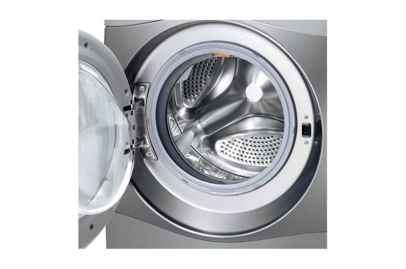 LG Lavadora Lava e Seca 9kg 220V com 6 Motion DD e Painel Touch - Aço Escovado, WD9EP6(A)