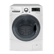 Vista frontal de Lavadora Lava e Seca 9kg 127V com 6 Motion DD e Painel Touch – Branca  WD9WP6