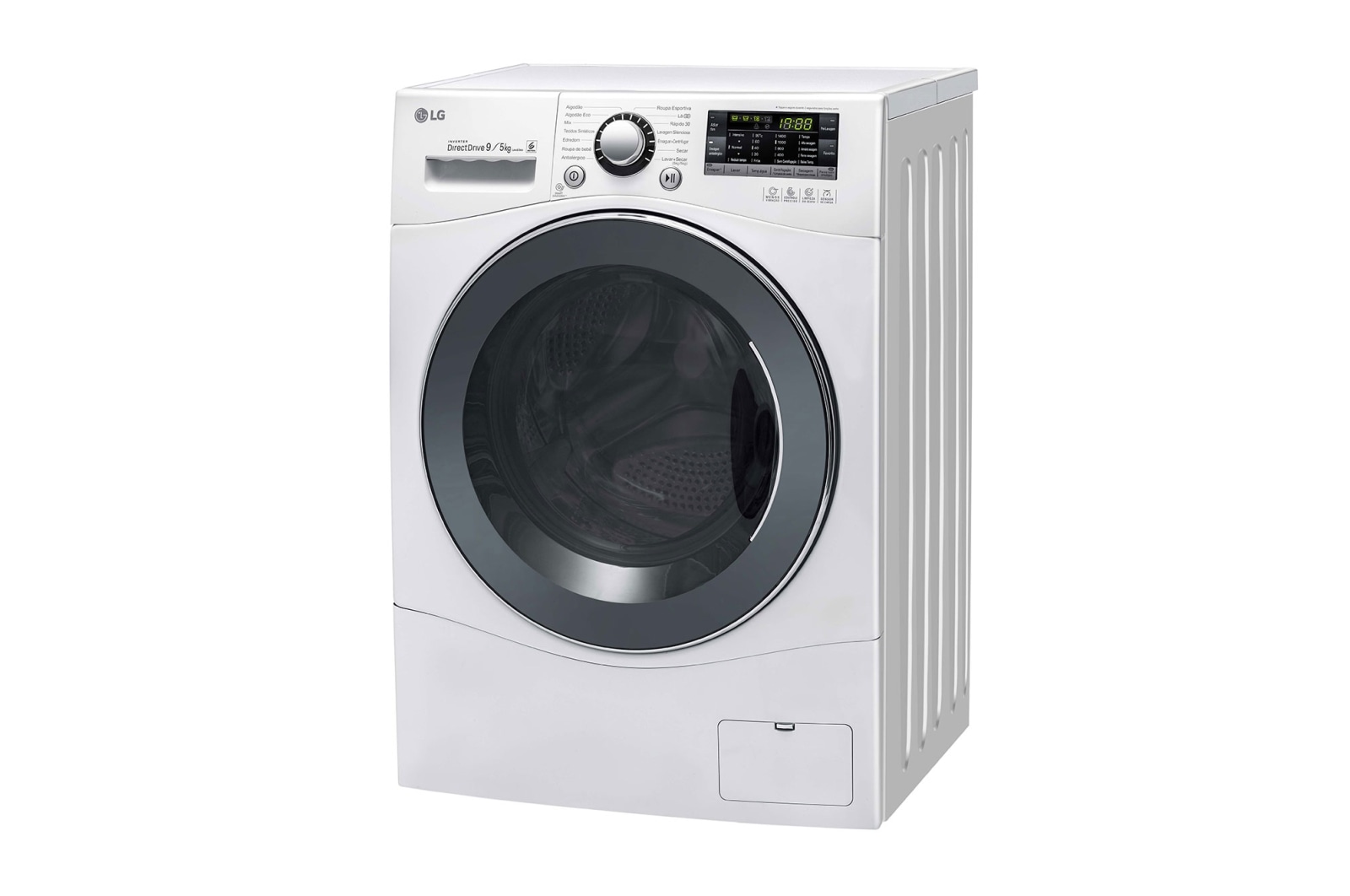 LG Lavadora Lava e Seca 9kg 127V com 6 Motion DD e Painel Touch – Branca , WD9WP6