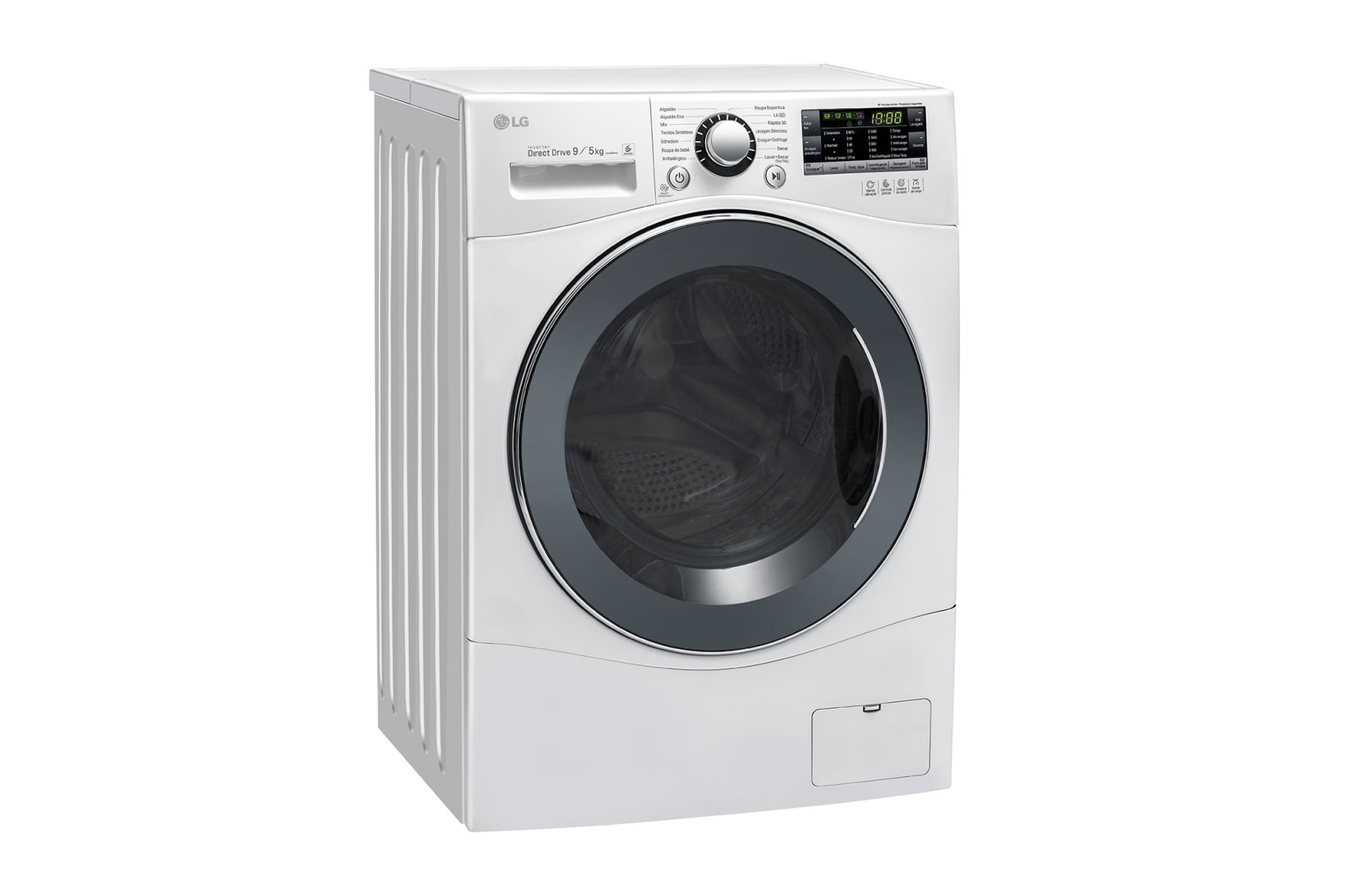 LG Lavadora Lava e Seca 9kg 127V com 6 Motion DD e Painel Touch – Branca , WD9WP6