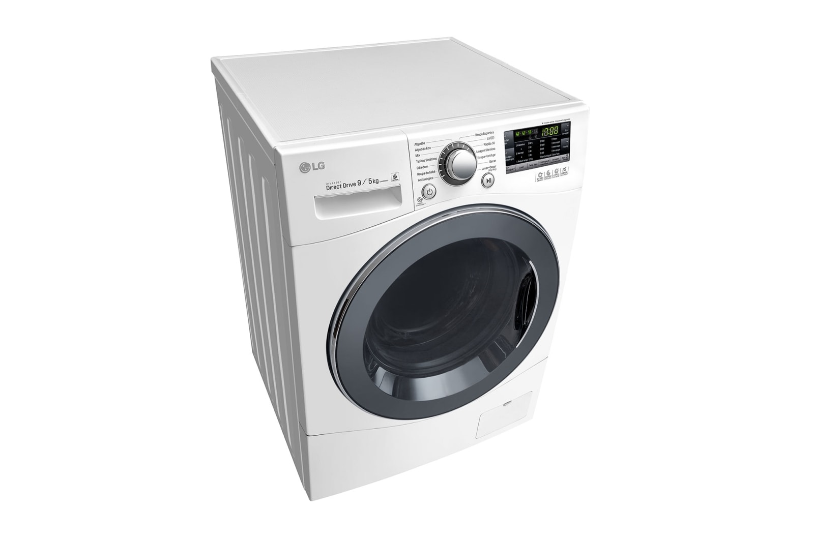 LG Lavadora Lava e Seca 9kg 127V com 6 Motion DD e Painel Touch – Branca , WD9WP6