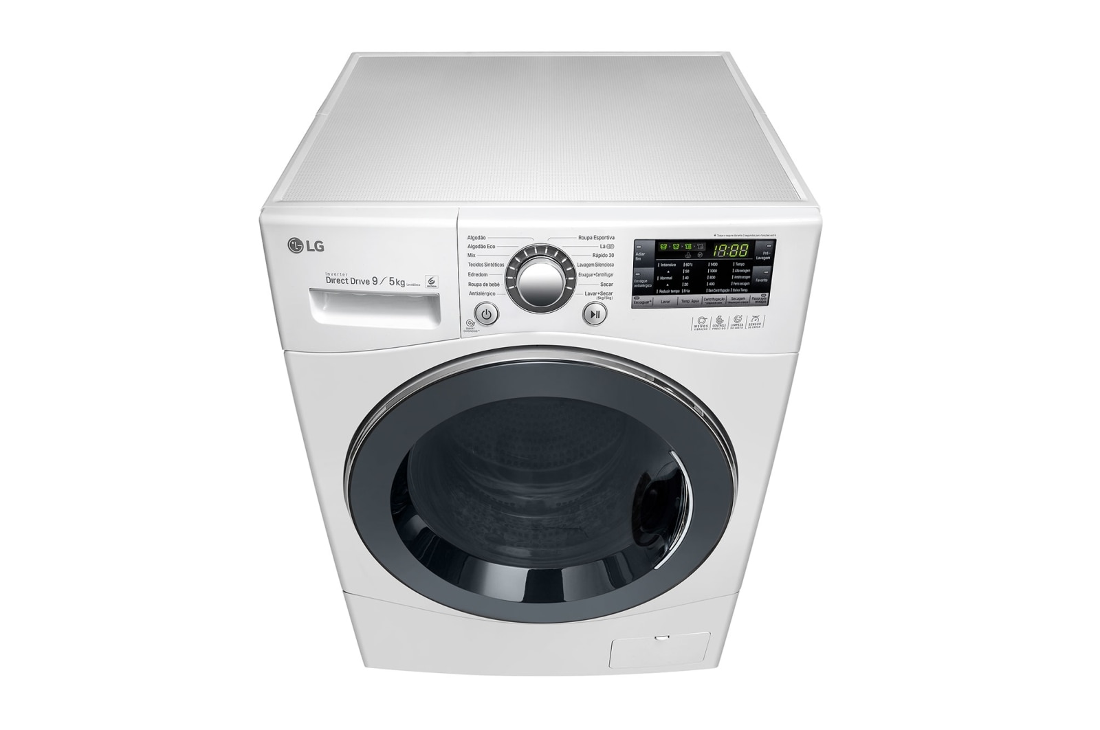 LG Lavadora Lava e Seca 9kg 127V com 6 Motion DD e Painel Touch – Branca , WD9WP6
