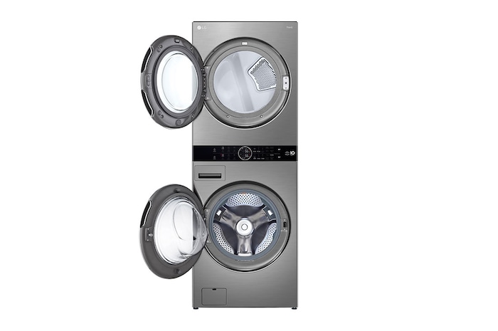 LG WashTower™ AI DD™ Máquina que Lava e Seca 17kg, 220V - Aço Escovado, WK17VS6A