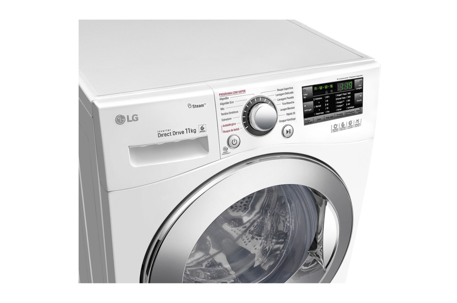 LG Lavadora 11kg com 6 Motion DD e Painel Touch – Branca, WM11WPS6