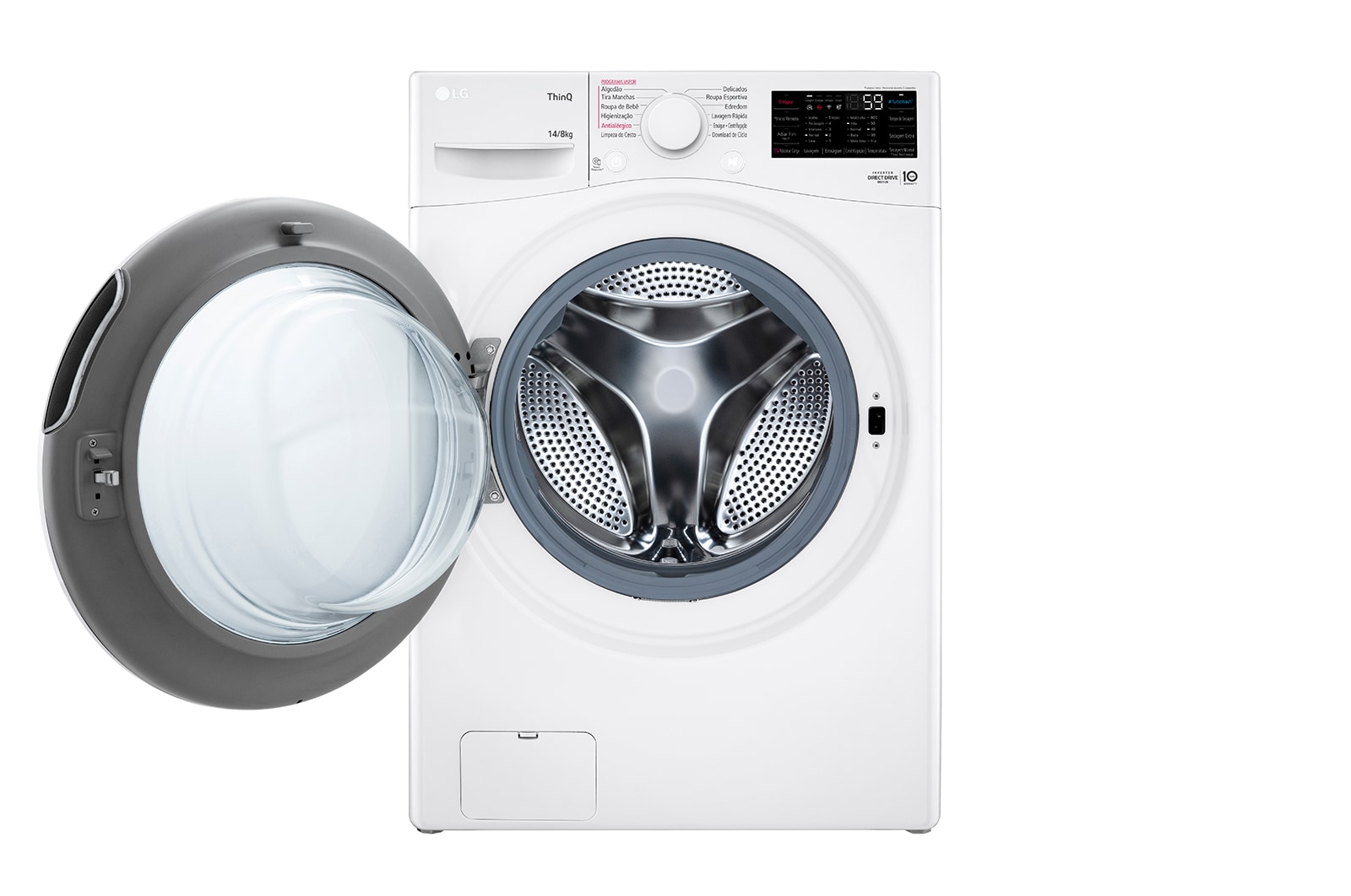 LG Lavadora Smart LG 14kg Branco com Inteligência Artificial AIDD™, WM14WGSP6