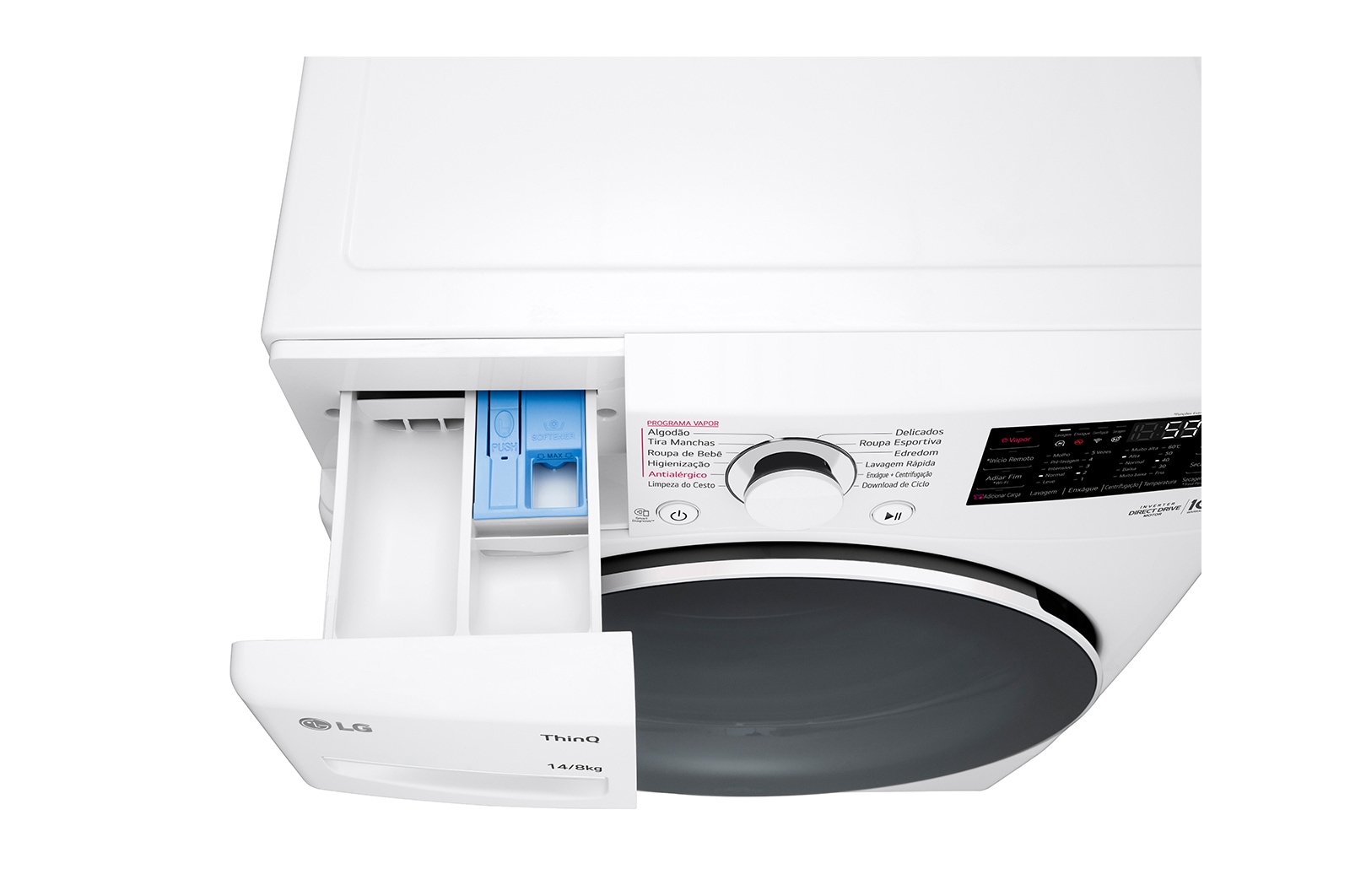 LG Lavadora Smart LG 14kg Branco com Inteligência Artificial AIDD™, WM14WGSP6
