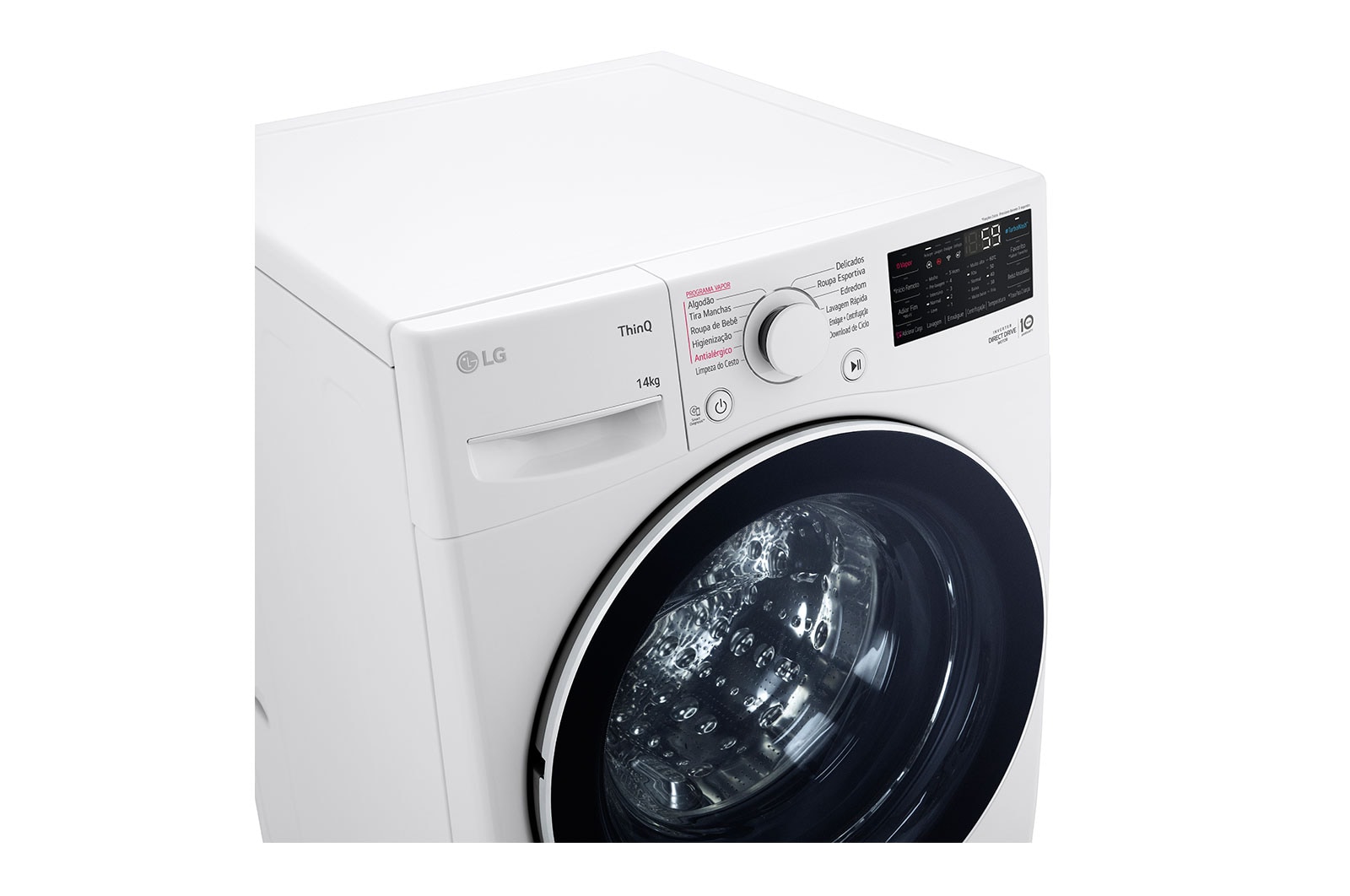LG Lavadora Smart LG 14kg Branco com Inteligência Artificial AIDD™, WM14WGSP6A