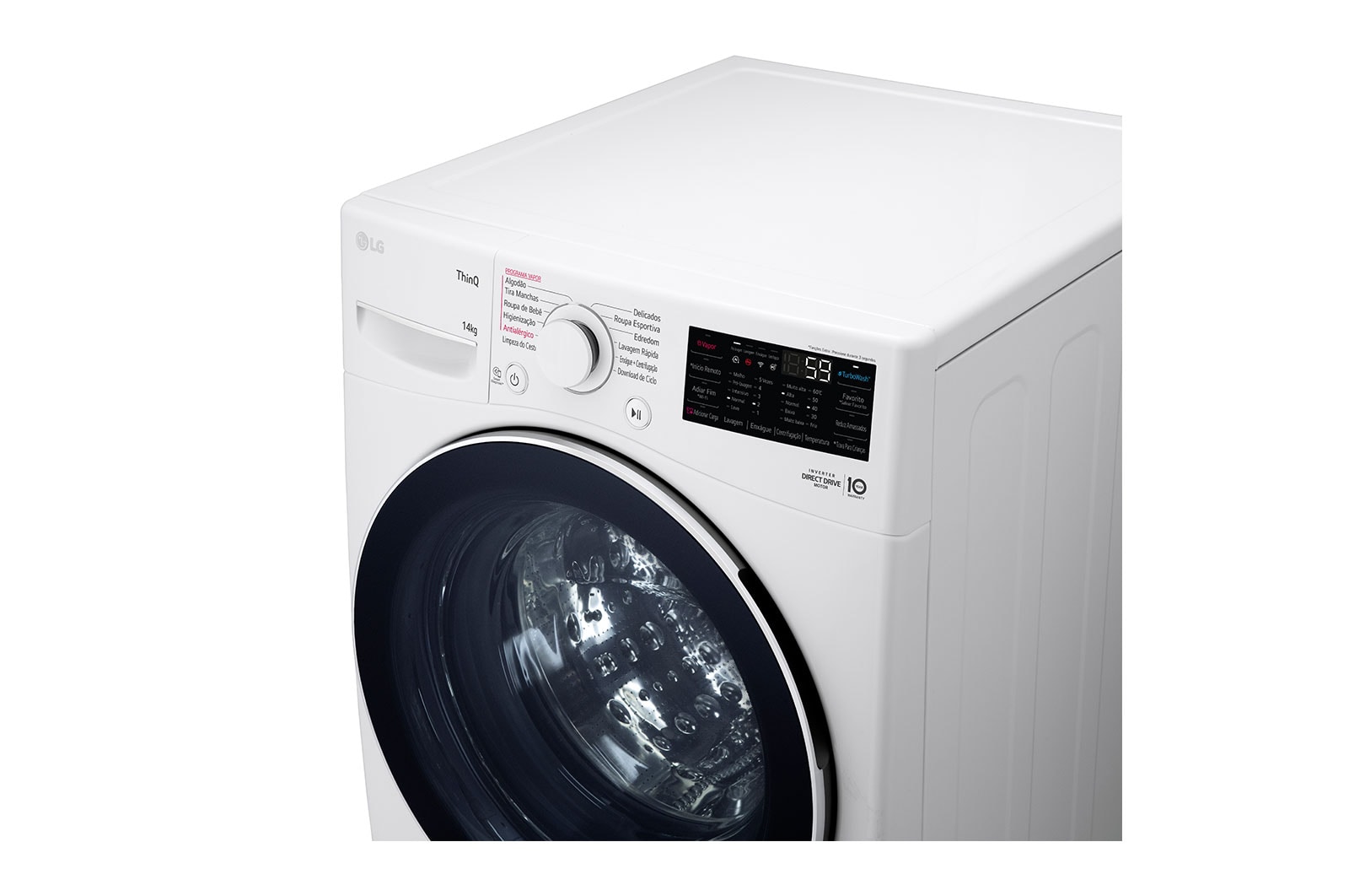 LG Lavadora Smart LG 14kg Branco com Inteligência Artificial AIDD™, WM14WGSP6A