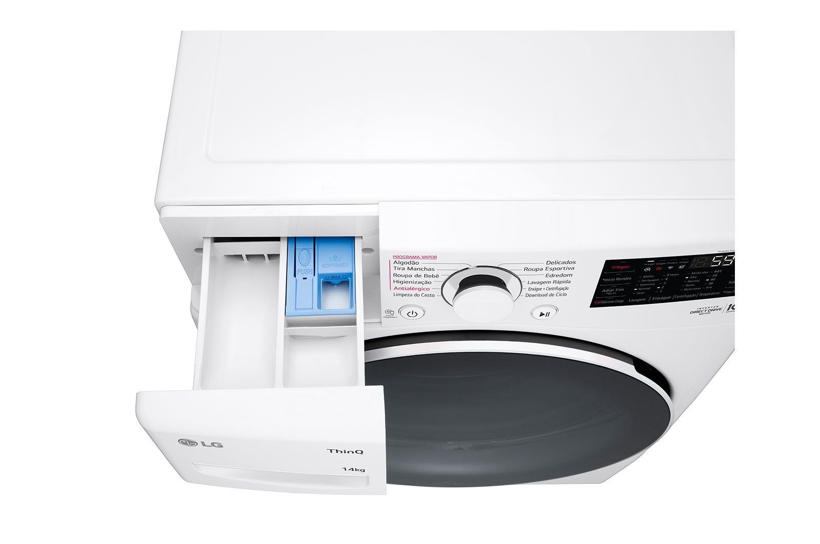 LG Lavadora Smart LG 14kg Branco com Inteligência Artificial AIDD™, WM14WGSP6A