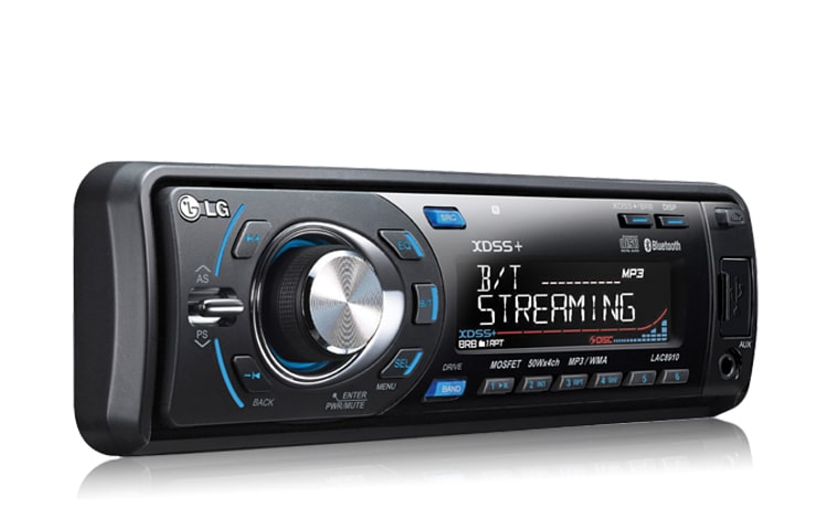 LG Som automotivo com rádio, CD player com entrada auxiliar, USB e Bluetooth para você não tirar as mão do volante, LAC8910