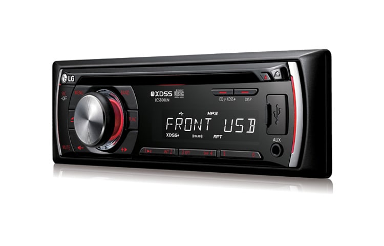 LG Som automotivo com rádio, CD player com entrada auxiliar e USB, LCS500UN