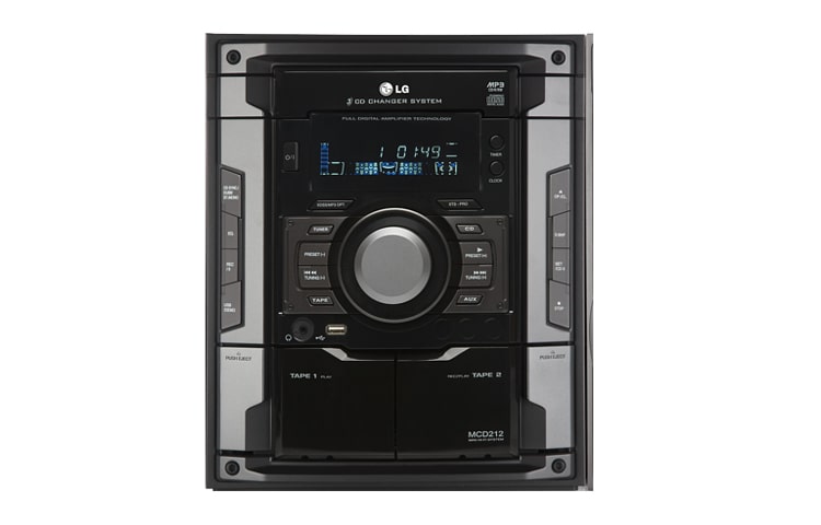 LG Mini System com potência de 200W RMS e entrada USB, MCD212
