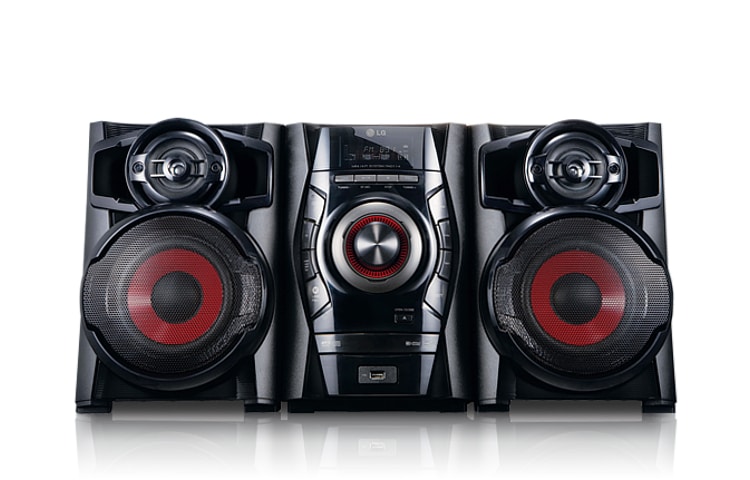 LG Mini System com potência de 110W RMS e entrada USB, RAD114