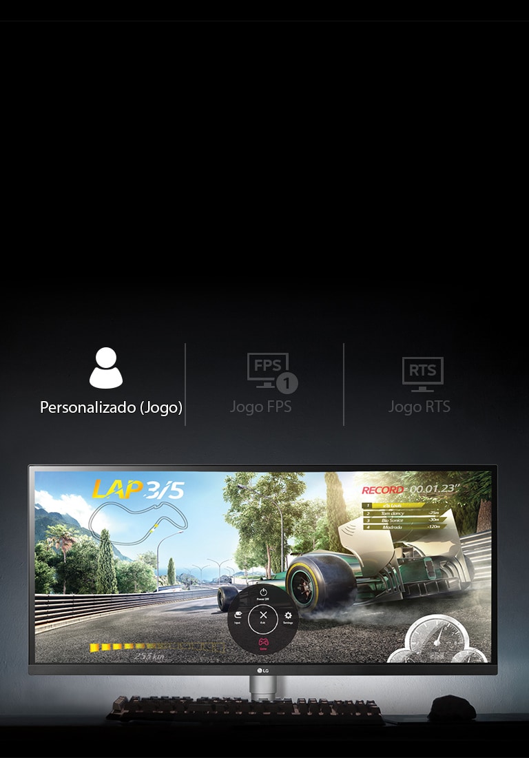 Configurações otimizadas para jogos "