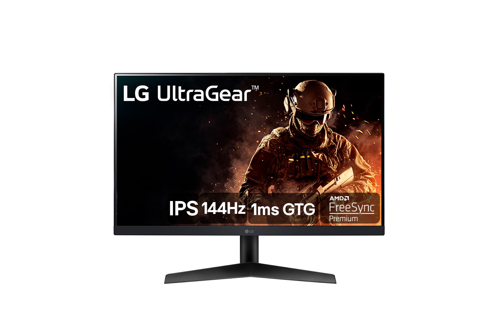 LG Monitor Gamer LG UltraGear 24" IPS Full HD 1920 x 1080 144Hz 1ms (GtG) HDMI HDR10 AMD FreeSync 24GN60R-B, 24GN60R-B
