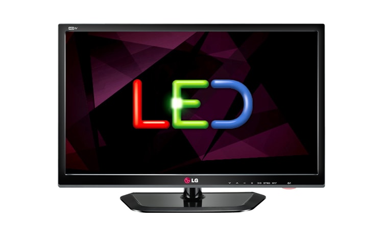 Vista frontal de TV Monitor LG - Preto Brilhante LED 24&#34; 24MN33N - Conexão HDMI 24MN33N