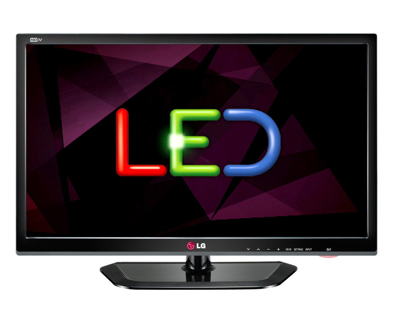 Vista frontal de TV Monitor LG - Preto Brilhante LED 24&#34; 24MN33N - Conexão HDMI 24MN33N