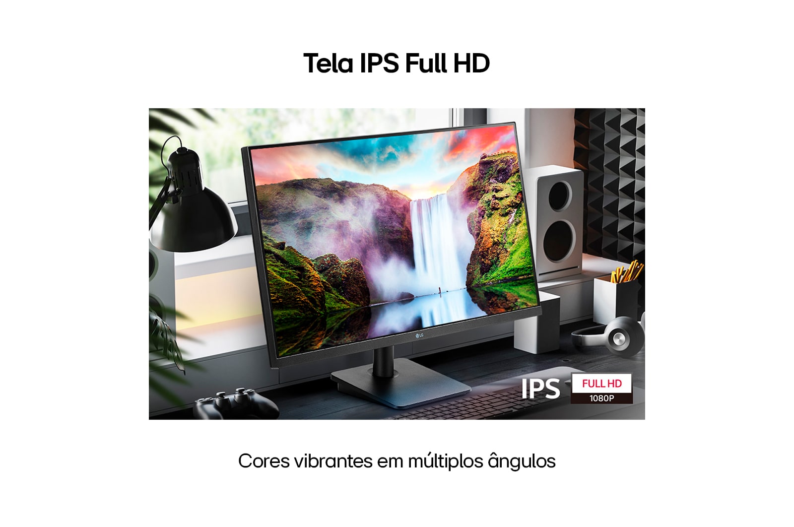 LG Monitor Gamer LG 23,8” IPS Full HD 1920x1080 75Hz 5ms (GtG) HDMI AMD FreeSync Dynamic Action Sync 24MP400-B, vista lateral +15 graus, 24MP400-B, thumbnail 2