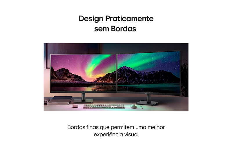LG Monitor Gamer LG 23,8” IPS Full HD 1920x1080 75Hz 5ms (GtG) HDMI AMD FreeSync Dynamic Action Sync 24MP400-B, vista lateral +15 graus, 24MP400-B, thumbnail 3