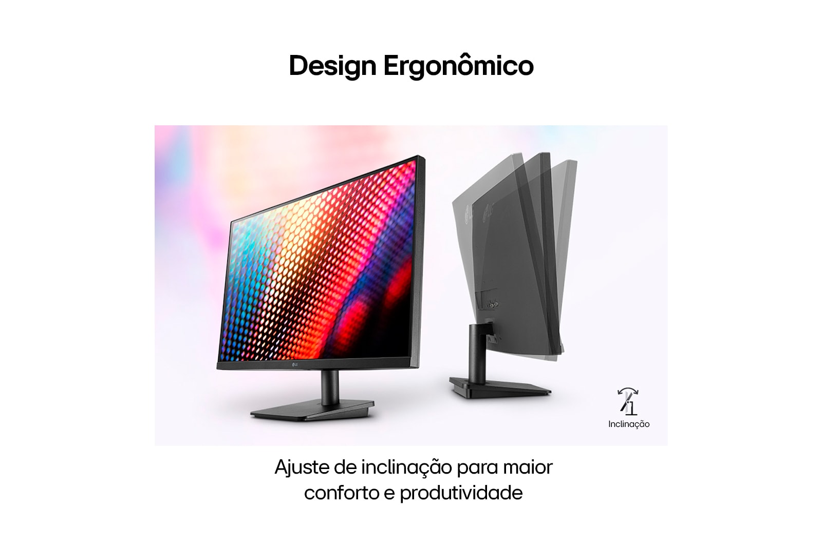LG Monitor Gamer LG 23,8” IPS Full HD 1920x1080 75Hz 5ms (GtG) HDMI AMD FreeSync Dynamic Action Sync 24MP400-B, vista em perspectiva, 24MP400-B, thumbnail 4