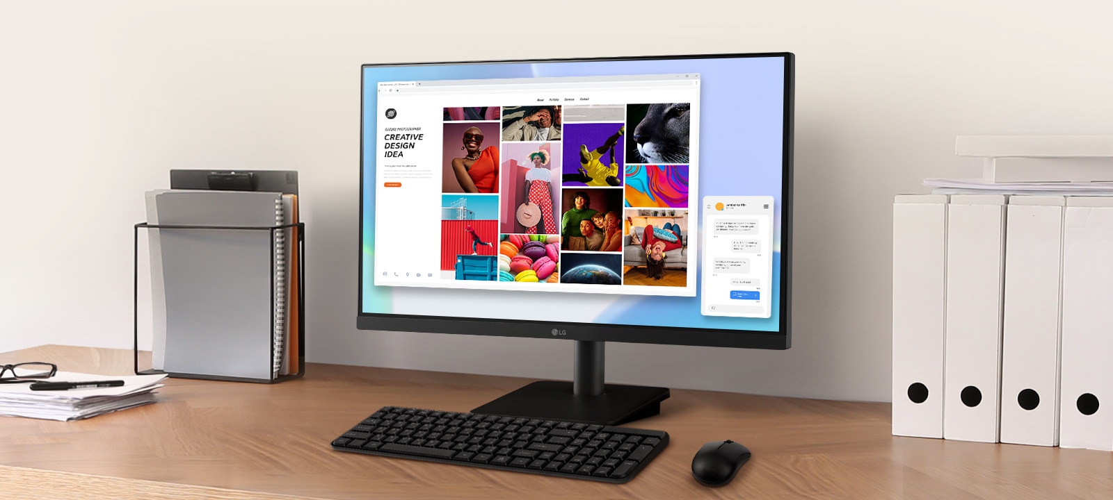 Monitor LG 24MS500-B IPS Full HD 24 polegadas