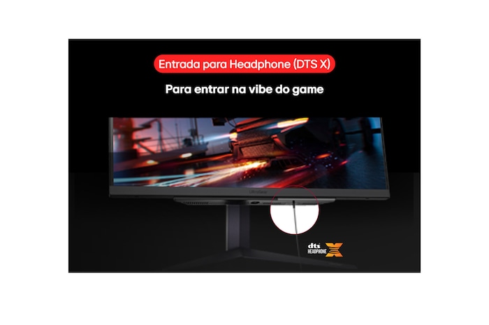 side view of the monitor moving downwards for height adjustment