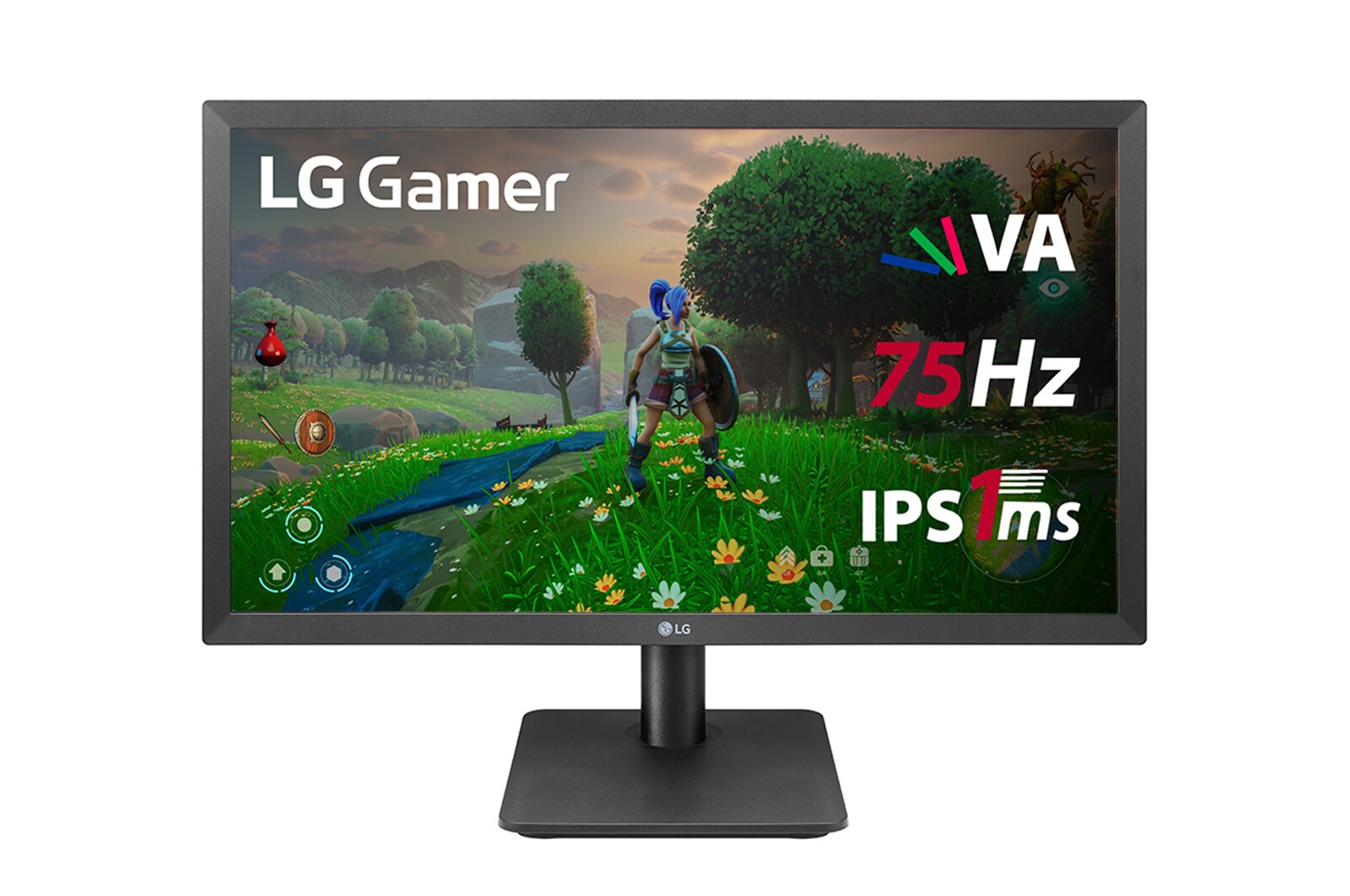 LG Monitor Gamer LG 27” IPS Full HD 1920x1080 75Hz 5ms (GtG) HDMI AMD FreeSync Dynamic Action Sync\t27MP400-B, 27MP400-B