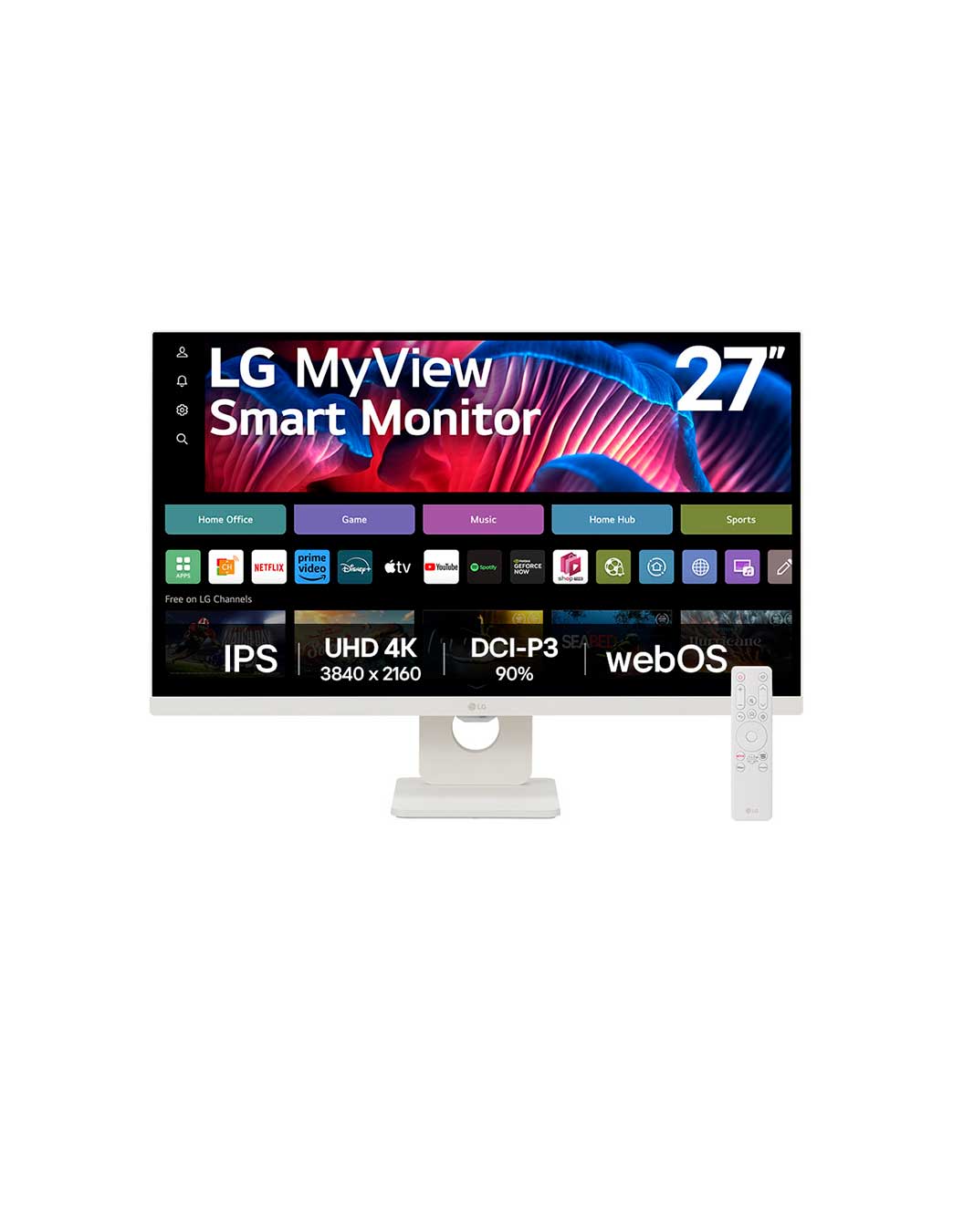 Monitor LG MyView Smart 27SR73U-W Tela IPS 4K 27