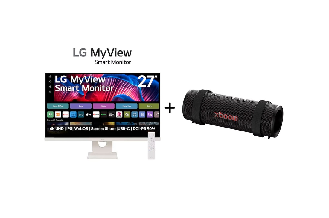 Monitor LG MyView Smart 27SR73U-W Tela IPS 4K 27